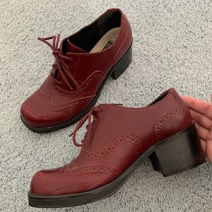 Vintage platform oxfords